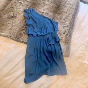 BCBG off-shoulder blue dress